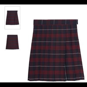 Plaid Pleated Skirt
